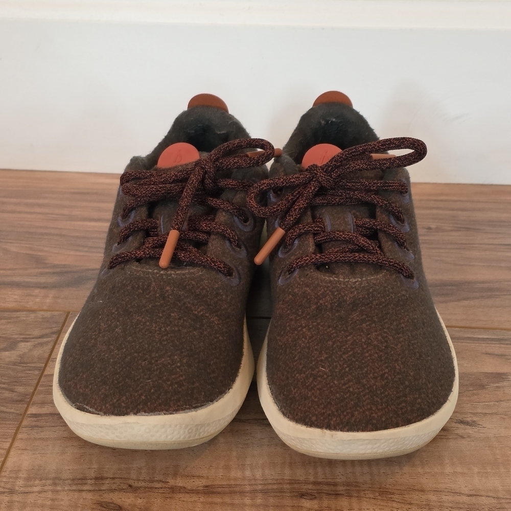 Allbirds Brown Wool Runner Modern Minimalist Design Sneakers Size 7 - Picture 2 of 7
